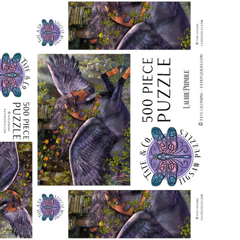Gwarchodwyr Fantasy Horse - Laurie Prindle 500 Jigsaw Puzzle box 3D Modell