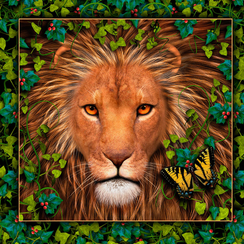 Return of the King Wildlife - Laurie Prindle 1000 Jigsaw Puzzle 3D Modell