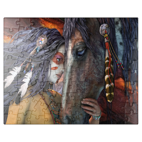 puzzleplate Soul Touch Horse Laurie Prindle 100 Jigsaw Puzzle