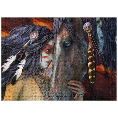 puzzleplate Soul Touch Horse Laurie Prindle 500 Jigsaw Puzzle