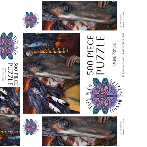 Soul Touch Horse Laurie Prindle 500 Jigsaw Puzzle box 3D Modell