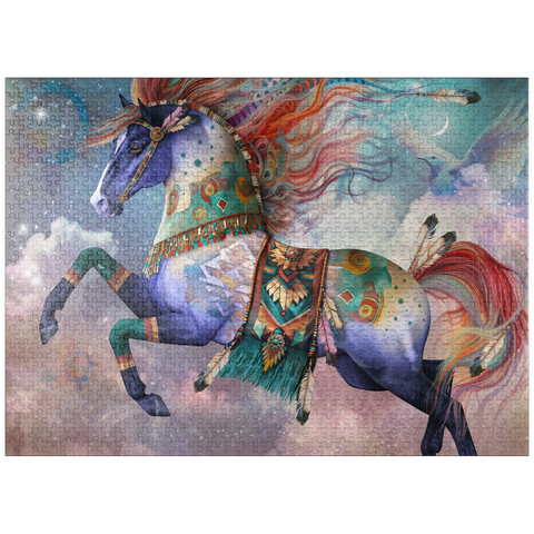 puzzleplate DreamChaser Horse Laurie Prindle 1000 Jigsaw Puzzle