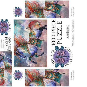 DreamChaser Horse Laurie Prindle 1000 Jigsaw Puzzle box 3D Modell