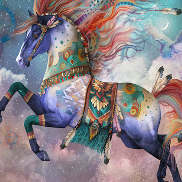 DreamChaser Horse Laurie Prindle 100 Jigsaw Puzzle 3D Modell