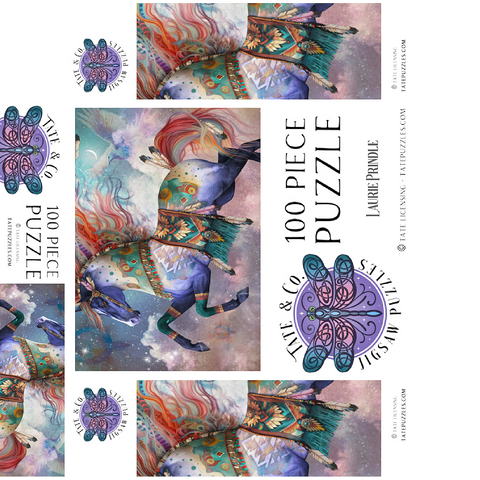 DreamChaser Horse Laurie Prindle 100 Jigsaw Puzzle box 3D Modell