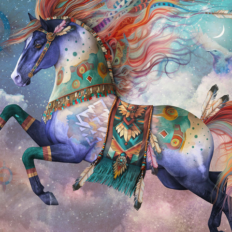 DreamChaser Horse Laurie Prindle 500 Jigsaw Puzzle 3D Modell