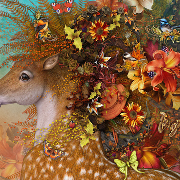 Forest Spirit: Fall Horse Laurie Prindle 1000 Jigsaw Puzzle 3D Modell