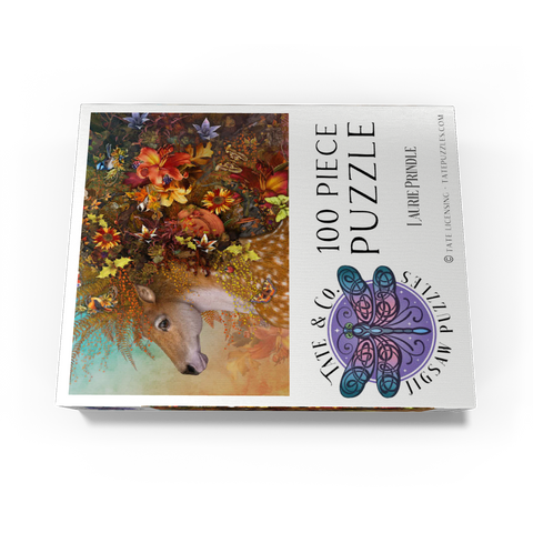 Forest Spirit: Fall Horse Laurie Prindle 100 Jigsaw Puzzle box view3