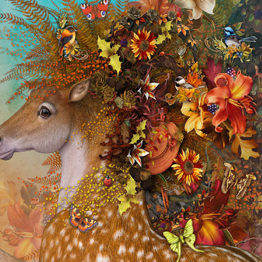 Forest Spirit: Fall Horse Laurie Prindle 100 Jigsaw Puzzle 3D Modell