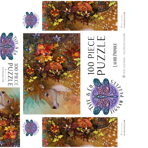 Forest Spirit: Fall Horse Laurie Prindle 100 Jigsaw Puzzle box 3D Modell