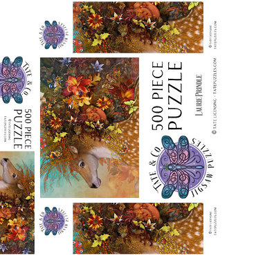 Forest Spirit: Fall Horse Laurie Prindle 500 Jigsaw Puzzle box 3D Modell