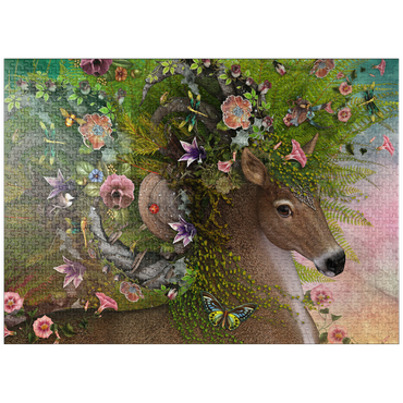 puzzleplate Forest Spirit: Spring Horse Laurie Prindle 1000 Jigsaw Puzzle