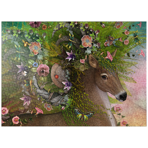 puzzleplate Forest Spirit: Spring Horse Laurie Prindle 1000 Jigsaw Puzzle