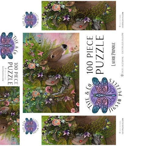 Forest Spirit: Spring Horse Laurie Prindle 100 Jigsaw Puzzle box 3D Modell