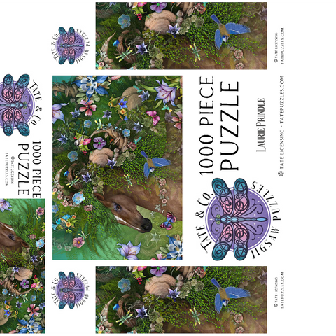Forest Spirit: Summer Horse Laurie Prindle 1000 Jigsaw Puzzle box 3D Modell
