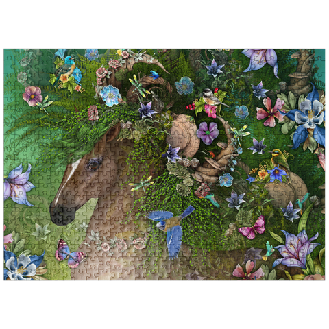 puzzleplate Forest Spirit: Summer Horse Laurie Prindle 500 Jigsaw Puzzle