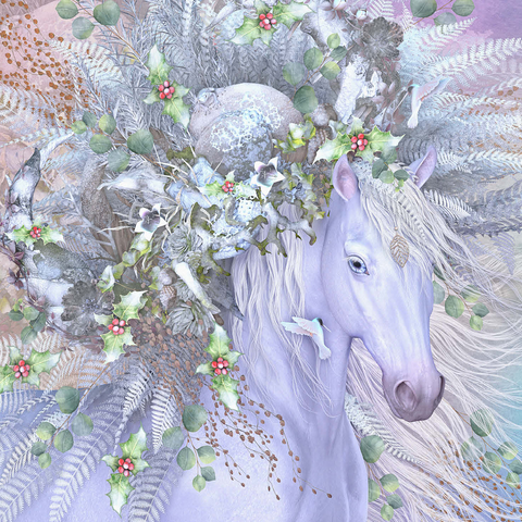 Forest Spirit: Winter Horse Laurie Prindle 500 Jigsaw Puzzle 3D Modell
