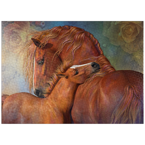 puzzleplate MotherLove Horse Laurie Prindle 1000 Jigsaw Puzzle