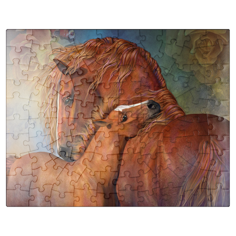 puzzleplate MotherLove Horse Laurie Prindle 100 Jigsaw Puzzle