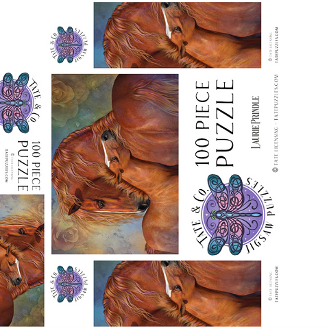 MotherLove Horse Laurie Prindle 100 Jigsaw Puzzle box 3D Modell