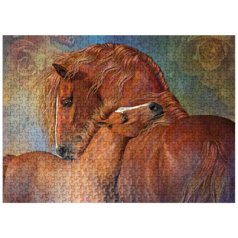 puzzleplate MotherLove Horse Laurie Prindle 500 Jigsaw Puzzle
