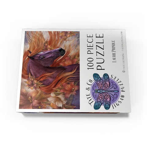 Autumn Fire II Horse Laurie Prindle 100 Jigsaw Puzzle box view3
