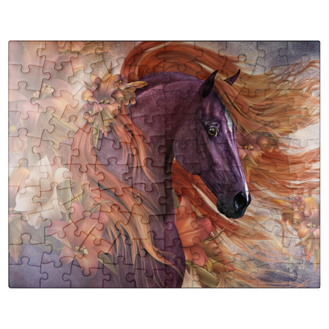 puzzleplate Autumn Fire II Horse Laurie Prindle 100 Jigsaw Puzzle