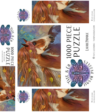 Amberfall Horse Laurie Prindle 1000 Jigsaw Puzzle box 3D Modell