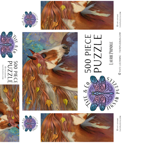 Amberfall Horse Laurie Prindle 500 Jigsaw Puzzle box 3D Modell