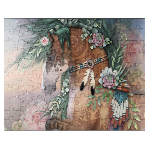 puzzleplate Earths Heart Horse Laurie Prindle 100 Jigsaw Puzzle