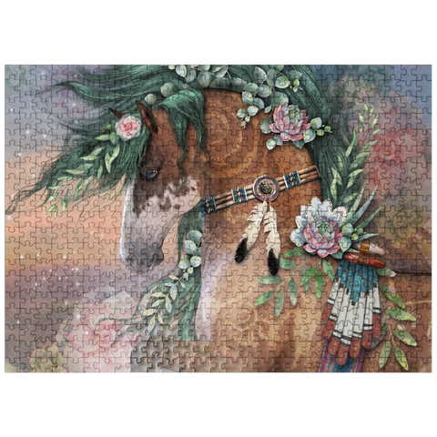 puzzleplate Earths Heart Horse Laurie Prindle 500 Jigsaw Puzzle