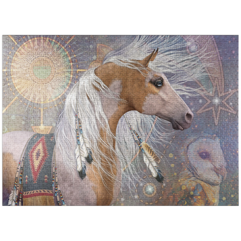 puzzleplate Summer Solstice Horse Laurie Prindle 1000 Jigsaw Puzzle