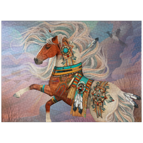 puzzleplate Redrock Mystic Horse Laurie Prindle 1000 Jigsaw Puzzle