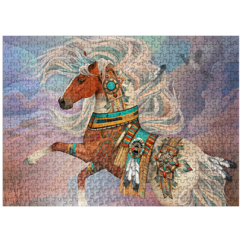 puzzleplate Redrock Mystic Horse Laurie Prindle 500 Jigsaw Puzzle