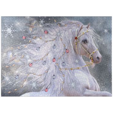 puzzleplate Christmas Magic Horse Laurie Prindle 1000 Jigsaw Puzzle
