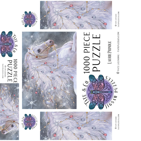 Christmas Magic Horse Laurie Prindle 1000 Jigsaw Puzzle box 3D Modell