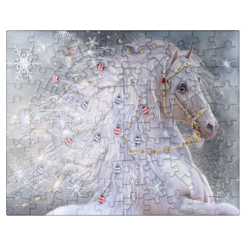 puzzleplate Christmas Magic Horse Laurie Prindle 100 Jigsaw Puzzle