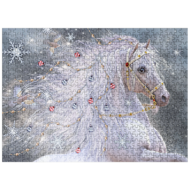 puzzleplate Christmas Magic Horse Laurie Prindle 500 Jigsaw Puzzle
