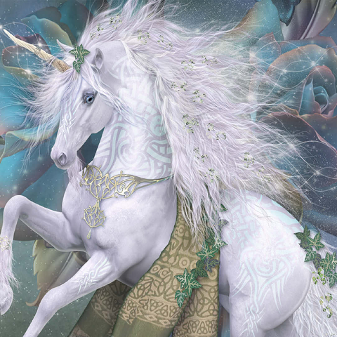 Kieran Unicorn Laurie Prindle 100 Jigsaw Puzzle 3D Modell