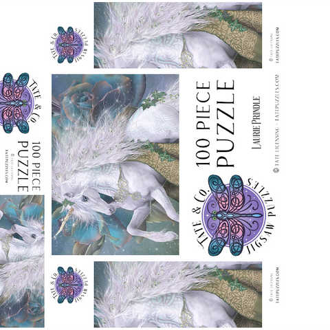 Kieran Unicorn Laurie Prindle 100 Jigsaw Puzzle box 3D Modell