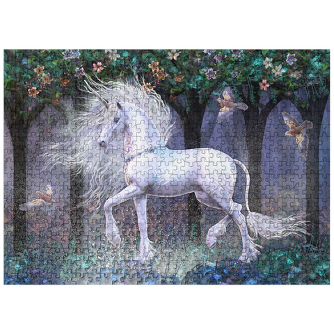 puzzleplate Sacred Grove Unicorn Laurie Prindle 500 Jigsaw Puzzle