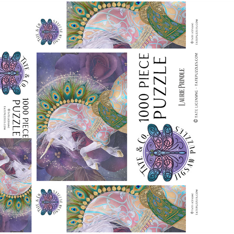 Soraya Unicorn Laurie Prindle 1000 Jigsaw Puzzle box 3D Modell
