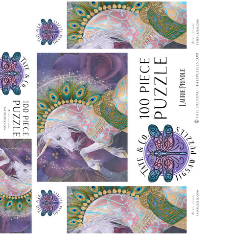 Soraya Unicorn Laurie Prindle 100 Jigsaw Puzzle box 3D Modell