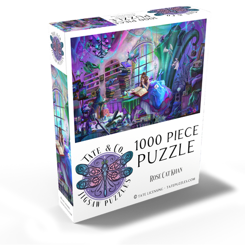 Magic Study Violet Edition - Rose Cat Khan 1000 Jigsaw Puzzle box view2