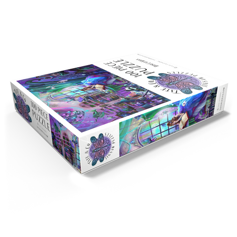 Magic Study Violet Edition - Rose Cat Khan 100 Jigsaw Puzzle box view1