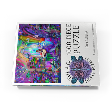 Magic Study Rainbow Edition - Rose Cat Khan 1000 Jigsaw Puzzle box view3