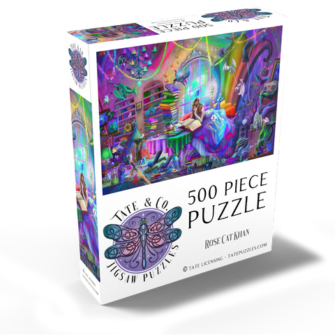 Magic Study Rainbow Edition - Rose Cat Khan 500 Jigsaw Puzzle box view2