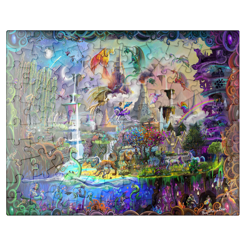 puzzleplate Magical Mythology - Rose Cat Khan 100 Jigsaw Puzzle