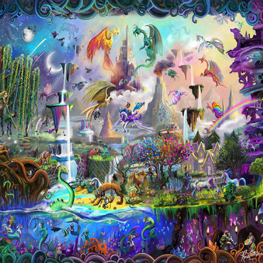 Magical Mythology - Rose Cat Khan 100 Jigsaw Puzzle 3D Modell