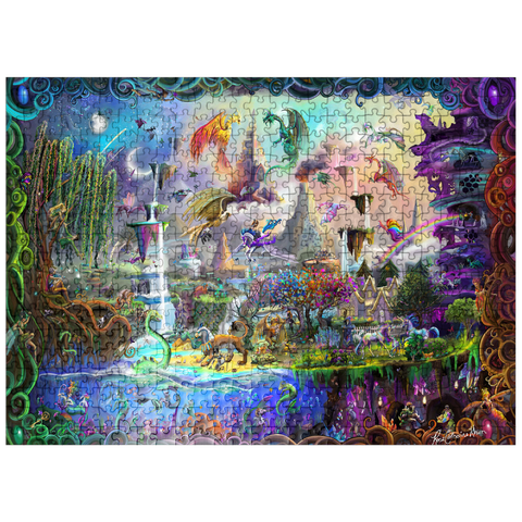 puzzleplate Magical Mythology - Rose Cat Khan 500 Jigsaw Puzzle